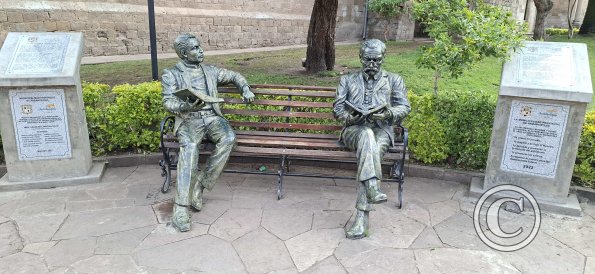 Statues at the Plaza de Armas