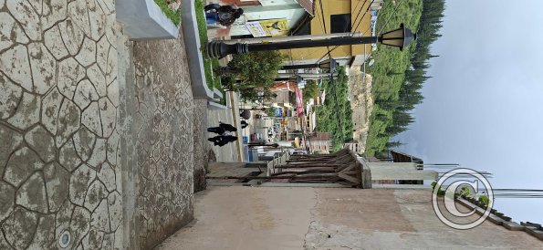 View down the stairs from Jiron Juan F Ramos
