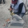 Plaza de Armas, exhibition, carving sillar (4)