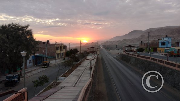 Sunset from the pedestrian overpass (2)