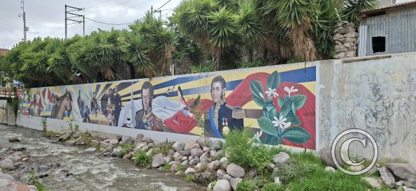 Mural along Rio Alameda in Alameda Marquez