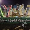 City name sign in the Plaza de Armas at night (2)