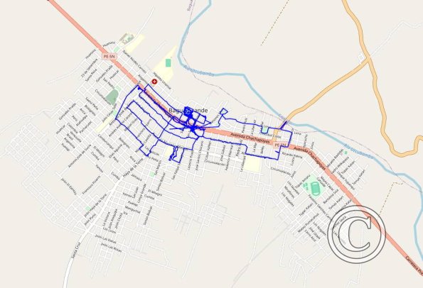 Bagua Grande 2023 walking route