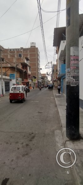 Calle San Pedro looking toward Jiron Nicolas de Pierola