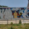 Desembarco De Naylamp - big mosic along Av. Chinchaysuy near Almirante Villar