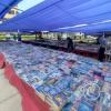 Outdoor book market on Av. Elias Aguirre between Av. Ortiz y Av. Grau