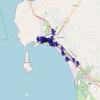 Chimbote 2024 walking route with photo locations