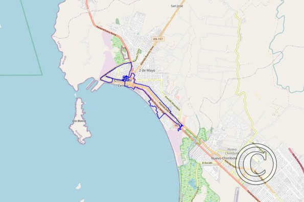 Chimbote 2024 walking route