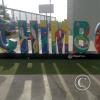 Chimbote sign at MegaPlaza, Av. Pescadores y Av. Francisco Bolognesi