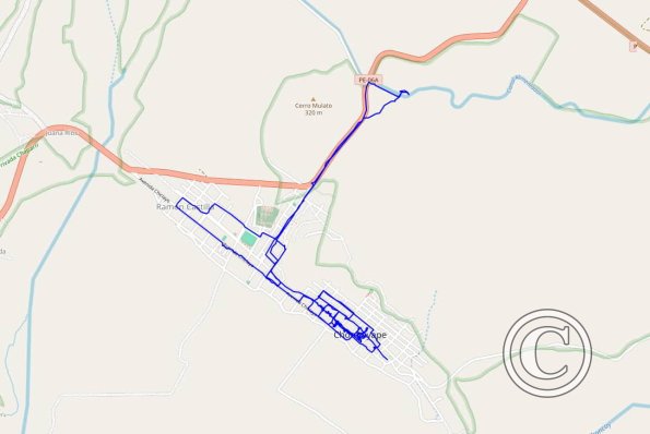 Chongoyape 2024 walking route