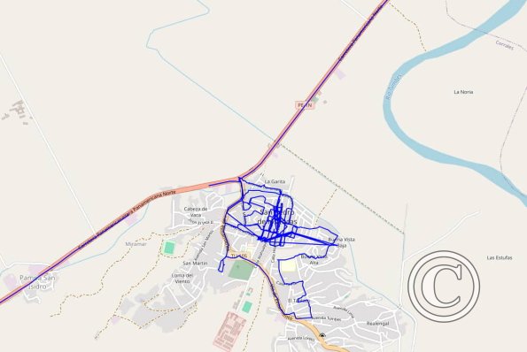 Corrales 2023 walking route