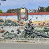 Mural at the town entrance on the Pan-Am Hwy (2)