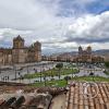 View from rooftop restaurant at the Plaza de Armas