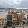 View from top of Monumento al Inca Pachacutec in Av 28 de Julio and Av La Paz