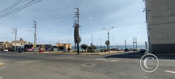 Looking toward Plaza Reves Buitron fromJiron Salaverry