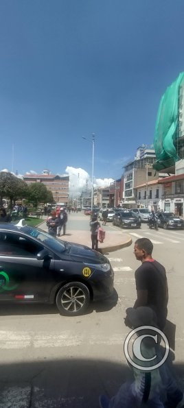 Calle Real alongside Plaza de la Constitucion