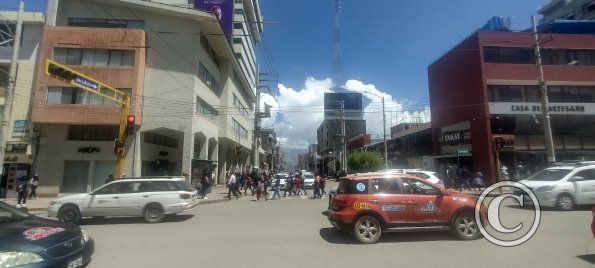 Calle Real looking at Av. Paseo de la Brena