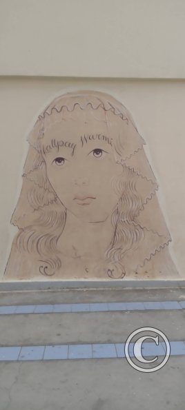 Mural - unnamed pasaje behind the Parroquia Rosario