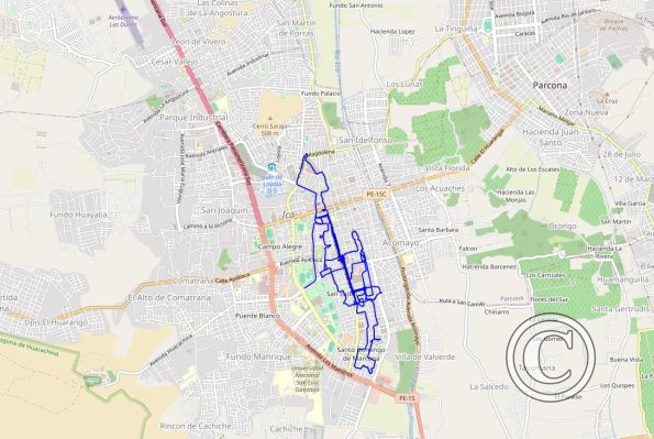 Ica 2024 walking route