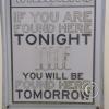 Sign inside the hostel Ica Adventure II