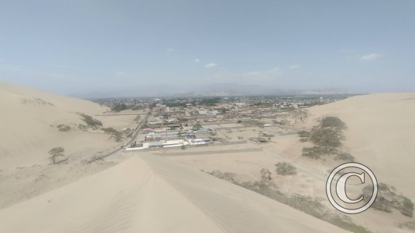View of Ica from a sand dune outside of Huacachina (3)