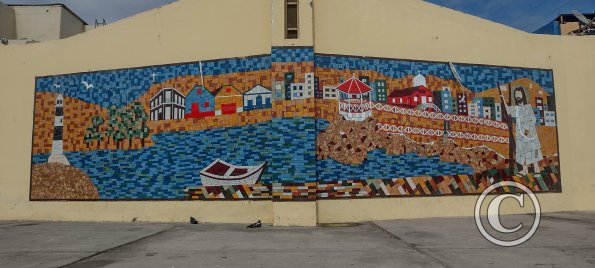 Mural across from the Plaza de Armas