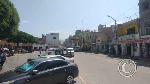 Jiron El Carmen alongside the Plaza de Armas
