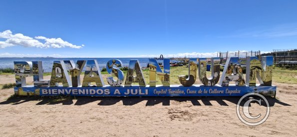 Play San Juan sign at the Playa de Juli