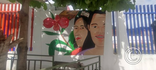 Mural alongside the stadium on Jiron Jose Vega Jauregui (2)