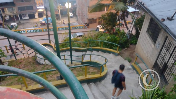 Stairs down from Jiron Lima to Av. Chanchamayo