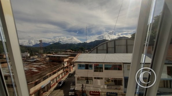 View from hotel room window, Jiron Junin y Jiron Ripamontti