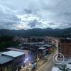 View from the pedestrian overpass at the stairs down from Jiron Lima to Av. Chanchamayo