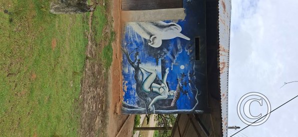 Mural on Calle Clavero and Jiron Almirante Grau