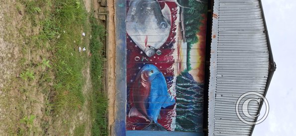 Mural on Jiron Alfonso Ugarte and Jiron Almirante Grau