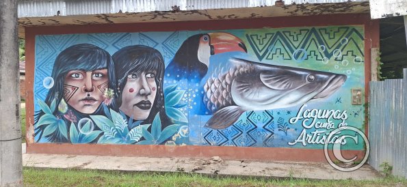 Mural on Jiron Miraflores and Jiron Daniel Alcides Carrion
