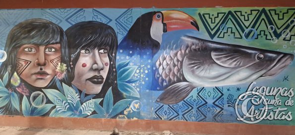 Mural on Jiron Miraflores at Jiron Daniel Alcides Carrion