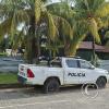 The one police vehicle