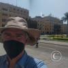 Me with Mayor's building across the plaza behind