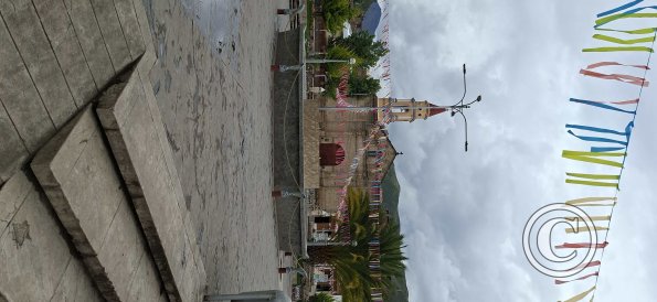 Iglesia Católica at the Plaza de Armas