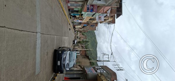 Route HV-108 behind the church