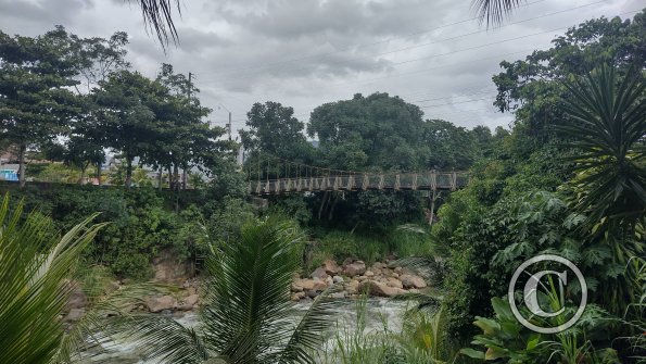 Puente San Cristobol from one of the tourist restaurants