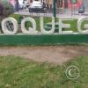 Moquegua sign in Parque La Alameda at Calle Ayacucho y Calle Piura