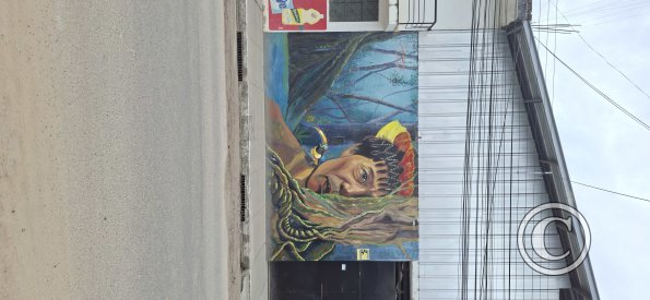 Mural on Jiron Alonso de Alvarado near Jiron Reyes Guerra