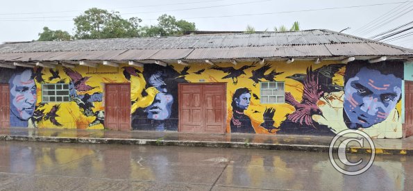 Mural on Jiron Puno at Jiron Independencia