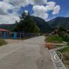 Chontabamba - Calle Circunvalacion looking alongside the school