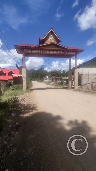 On the Chontabamba side of the river