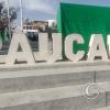 Paucarpata sign in parque Alameda Cayro at Av. Alameda Cayro y Av. JFK