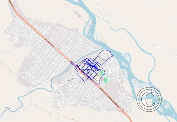 Pichanaki 2023 walking route
