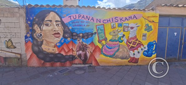 Mural near Parque Clorinda at Calle Sahuasiray and Calle Ausangate