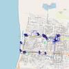 Pisco 2024 walking route with photo locations